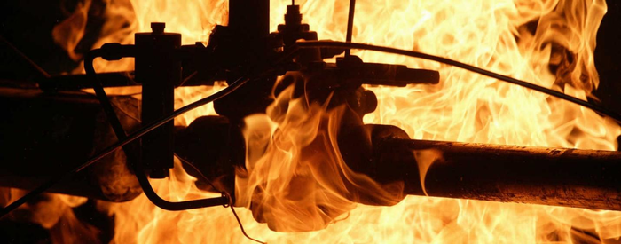 Fire testing safety valve
