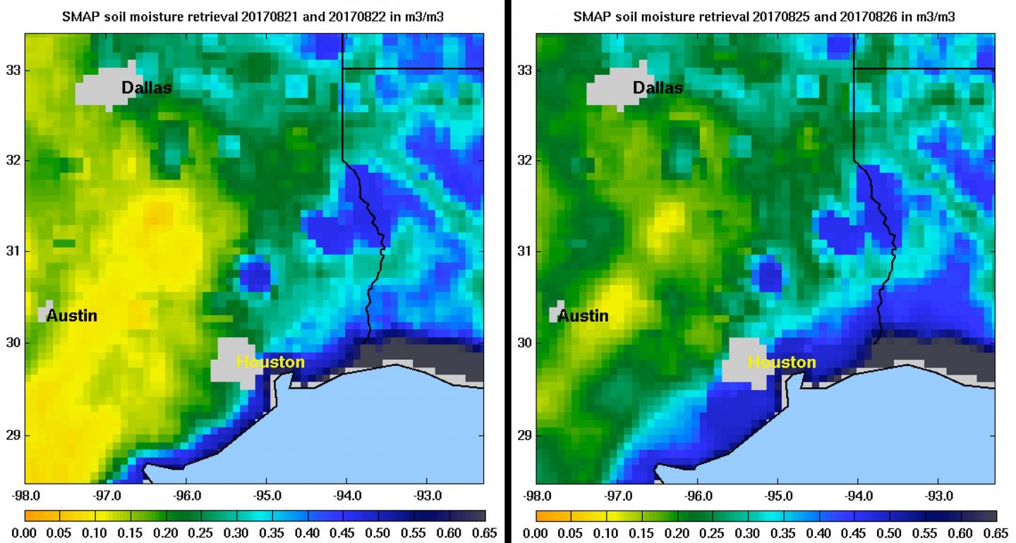 SMAP image of Harvey