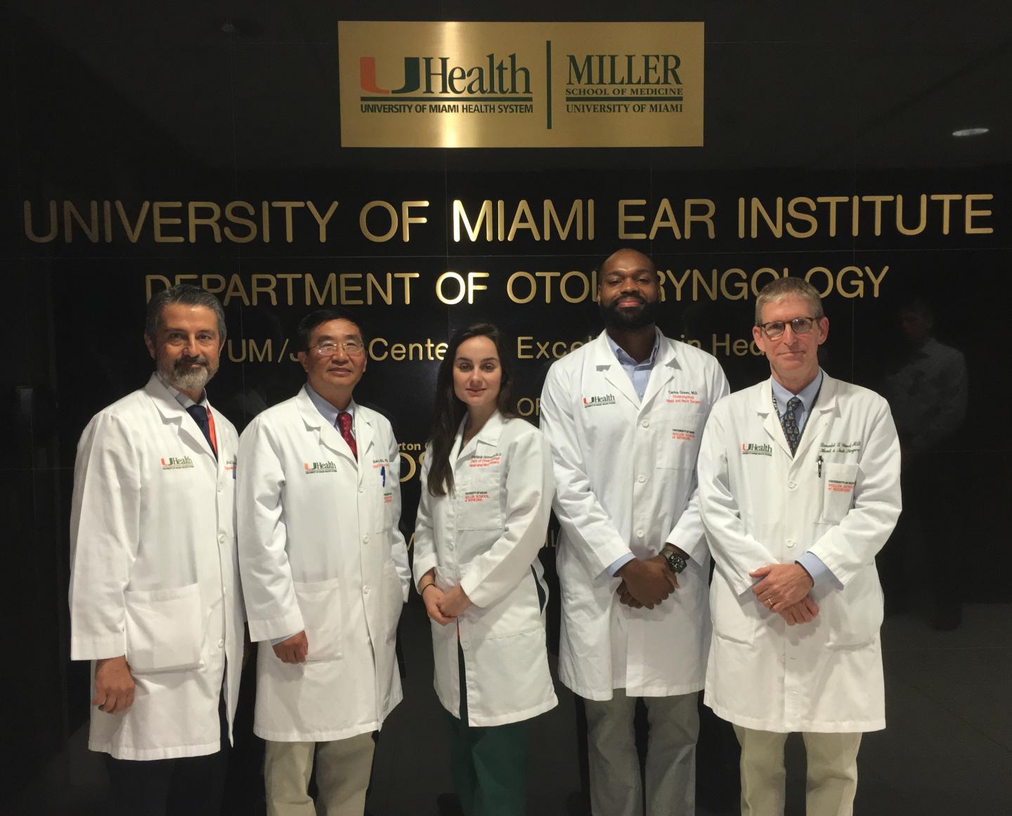 UM Miller School of Medicine ENT Team