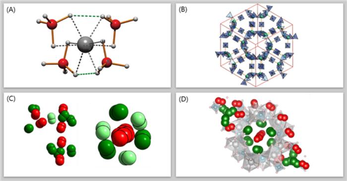 The structure of magnesium borohydride and its high-density hydrogen adsorption state.