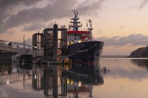 Bangor University's research vessel, the Prince Madog