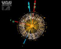 CERN ATLAS Higgs Boson Search Experiment Image