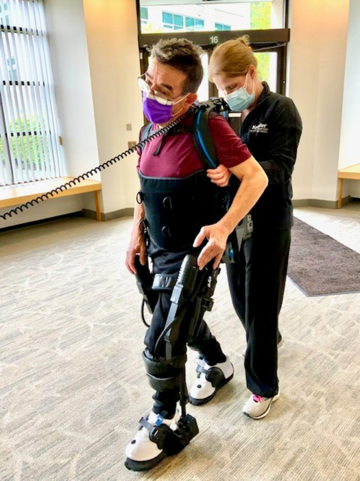Highdose gait training with robotic exoskele EurekAlert!
