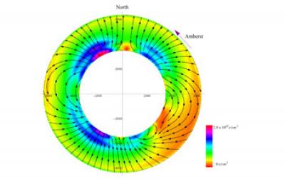 A Map of Polarized Electron-Spin Density
