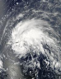 Irene was still a Tropical Storm Approaching Puerto Rico