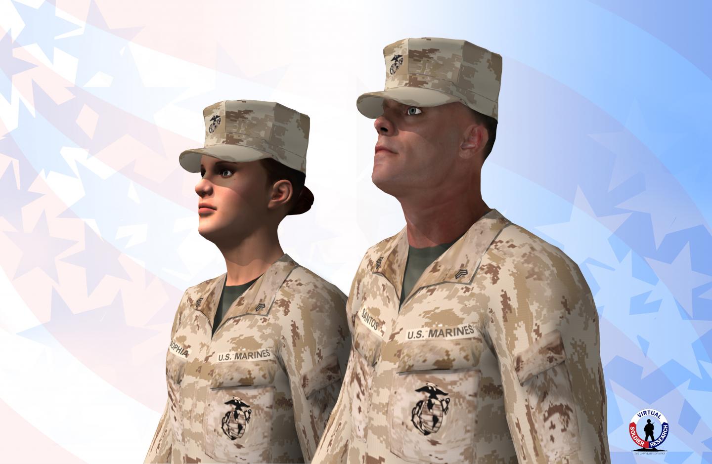 Sophia and Santos Virtual Human Models