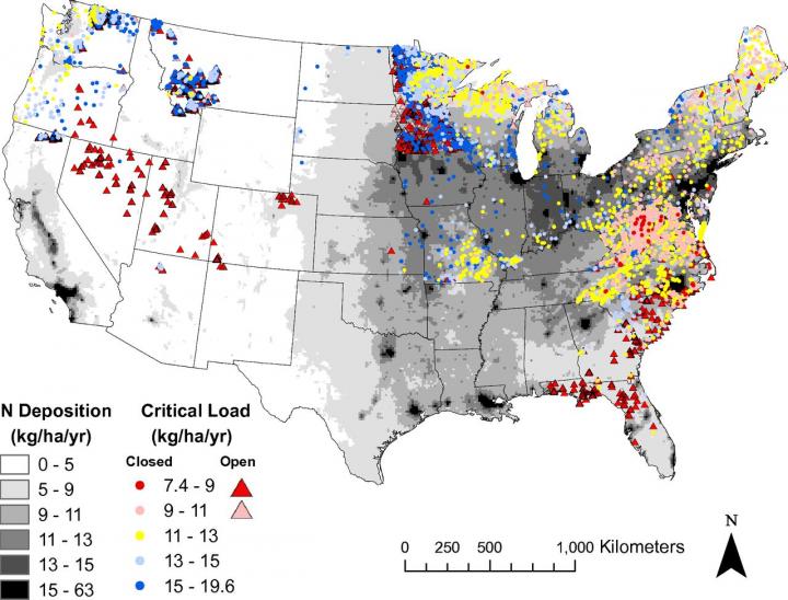 Nitrogen Deposition Map