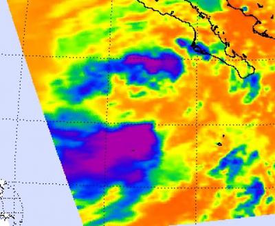 NASA's Aqua Satellite Flew over John on Sept. 3