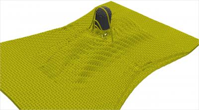 Simulation of Kevlar Weave