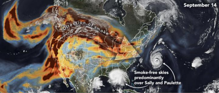Wildfire smoke meets weather