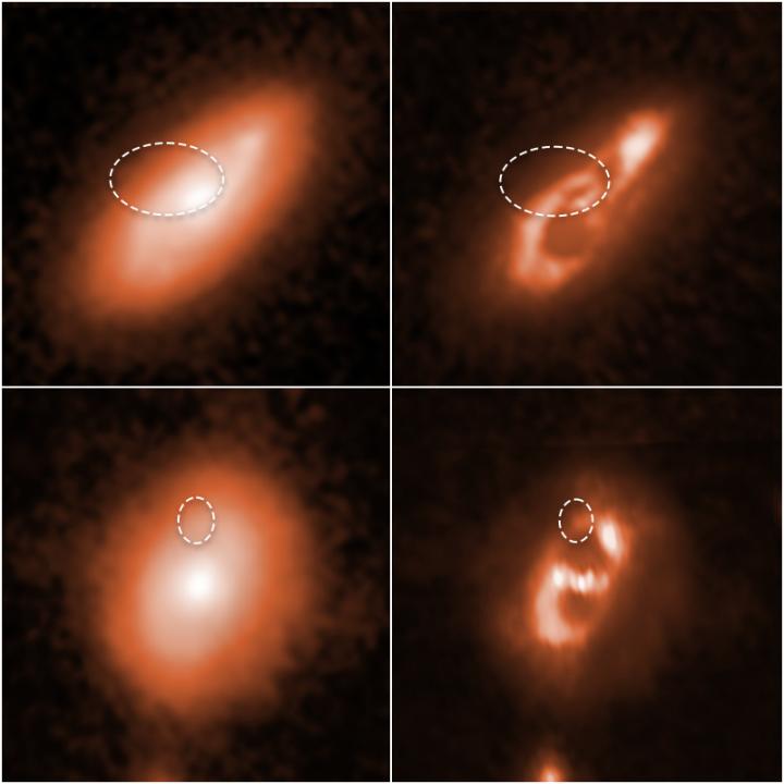 Full Hubble Snapshot of Two Galaxies