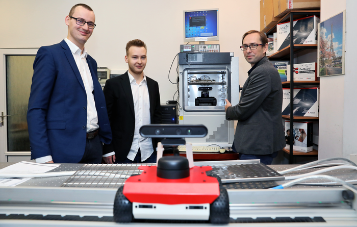 Rafal Szczepanski, inż. Artur Bereit and prof. Tomasz Tarczewski