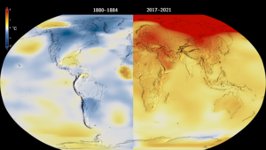 Local temperature fluctuations on Earth