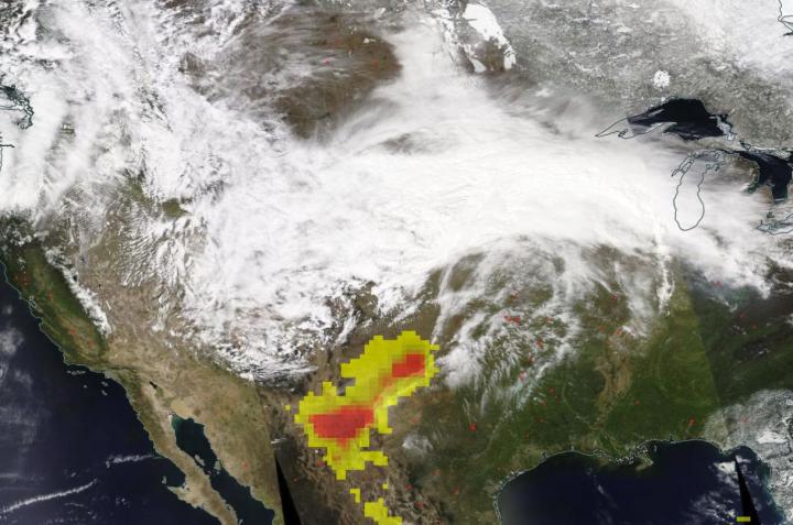 Massive Snowstorm in Central United States Kicks Up Dust In Southwest