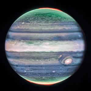 image of Jupiter from NASA’s James Webb Space Telescope’s NIRCam