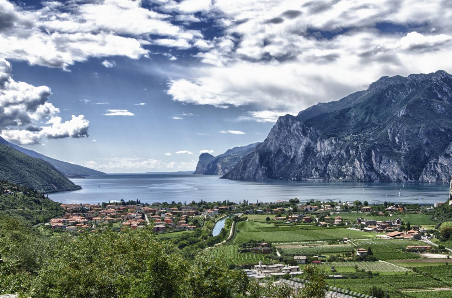 Lake Garda in Trentino, Italy