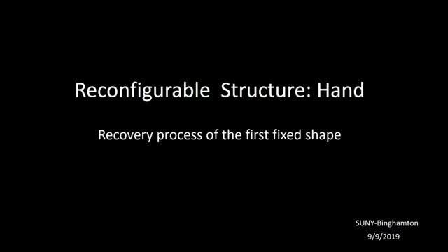 Reconfigurable Structure: Hand