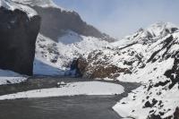 A primary meltwater stream emanating from K&ouml;tluj&ouml;kull glacier, Iceland