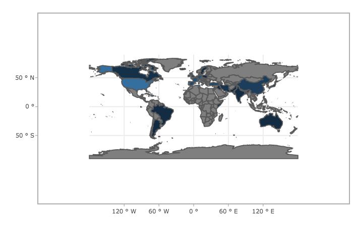 COVID-19 Smell Loss Prevalence Tracker World Map of Studies