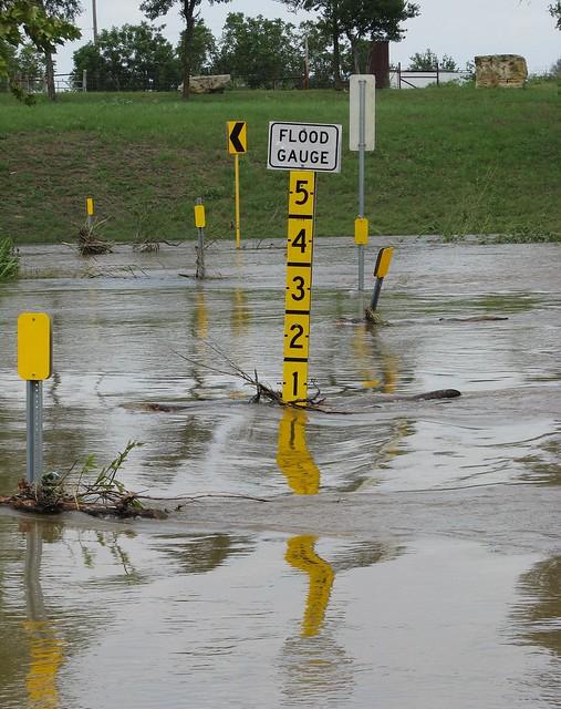 Flooded Low Water Crossing