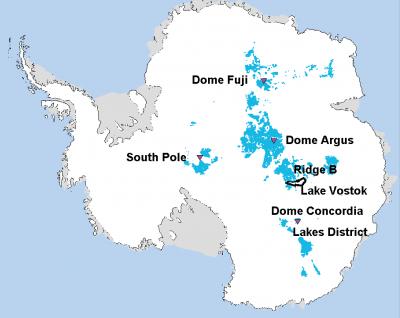Potential Oldest Ice Study Areas