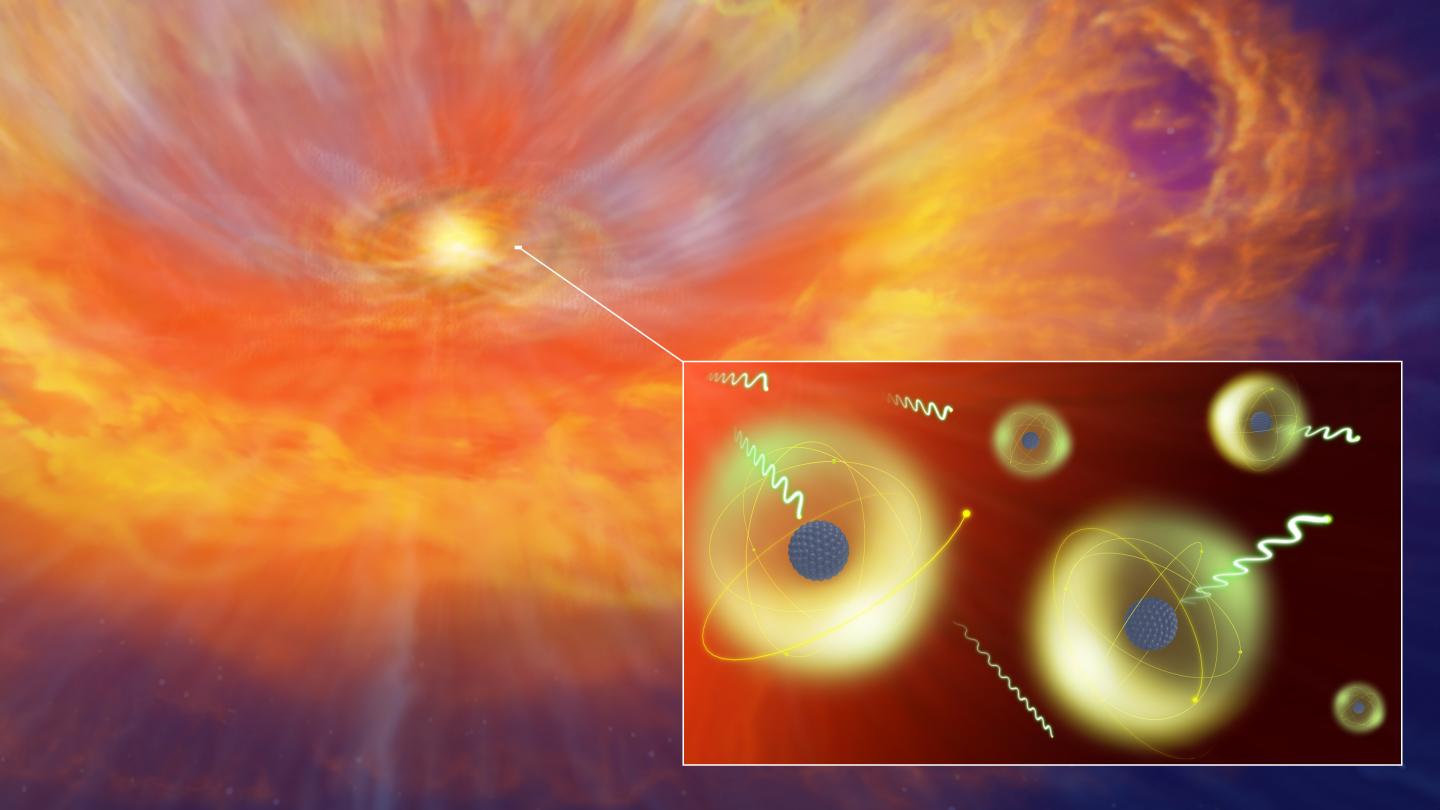 Artist's Impression Of A Kilonova Caused By A Neutron Star Merger