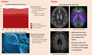 Causal association betweem BMI and brain health