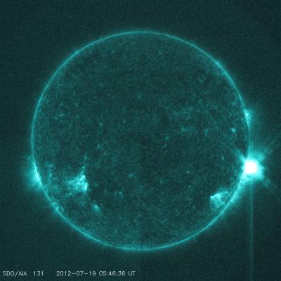 NASA Sees Sun Shoot an M7.7 Class Solar Flare on July 19, 2012