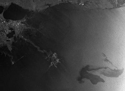 Envisat Radar Image of the Oil Spill