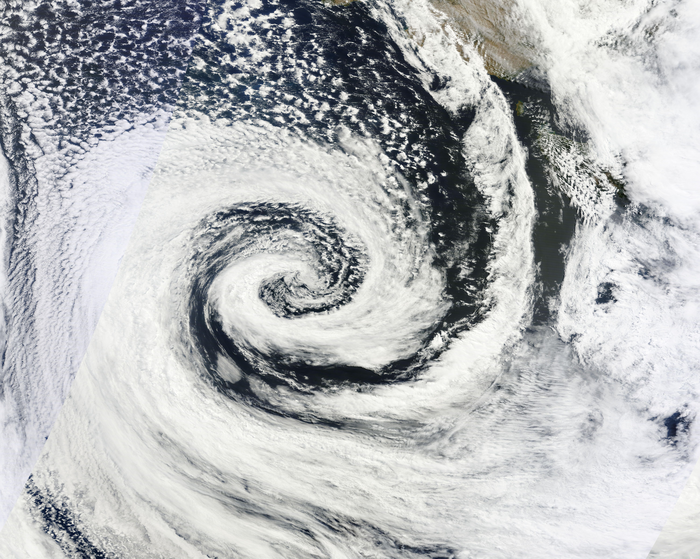 Extratropical cyclone near Australia 2012