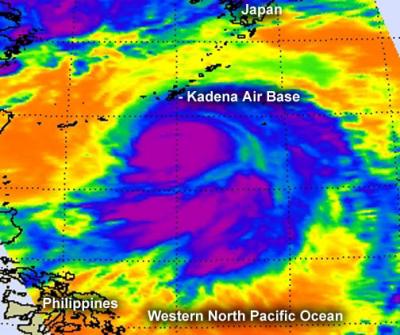NASA Infrared Image of Typhoon Guchol