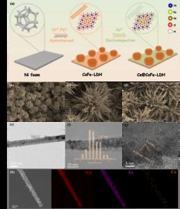 Urchin-like CoFe-layered Double Hydroxide Synthesized for High-Efficiency Electrocatalytic Oxygen Evolution