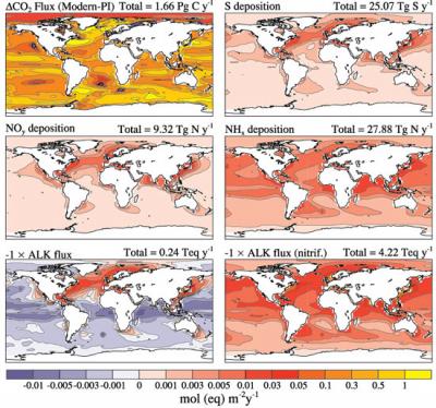 Model of Chemical Deposition in the Ocean