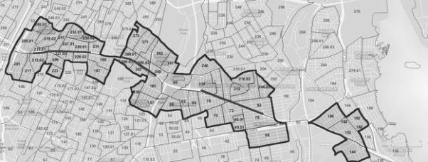 Map of Proposed Park on Section of the Cross-Bronx Expressway