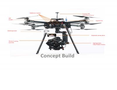 Concept Build of Proposed Drone with Main Features