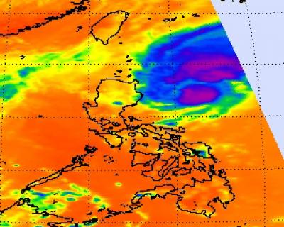 NASA Infrared Image of Cyclone 97W