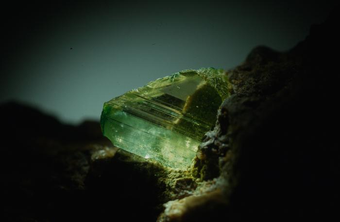 Kimberlite rock consists of over 50 per cent of the greenish mineral olivine.