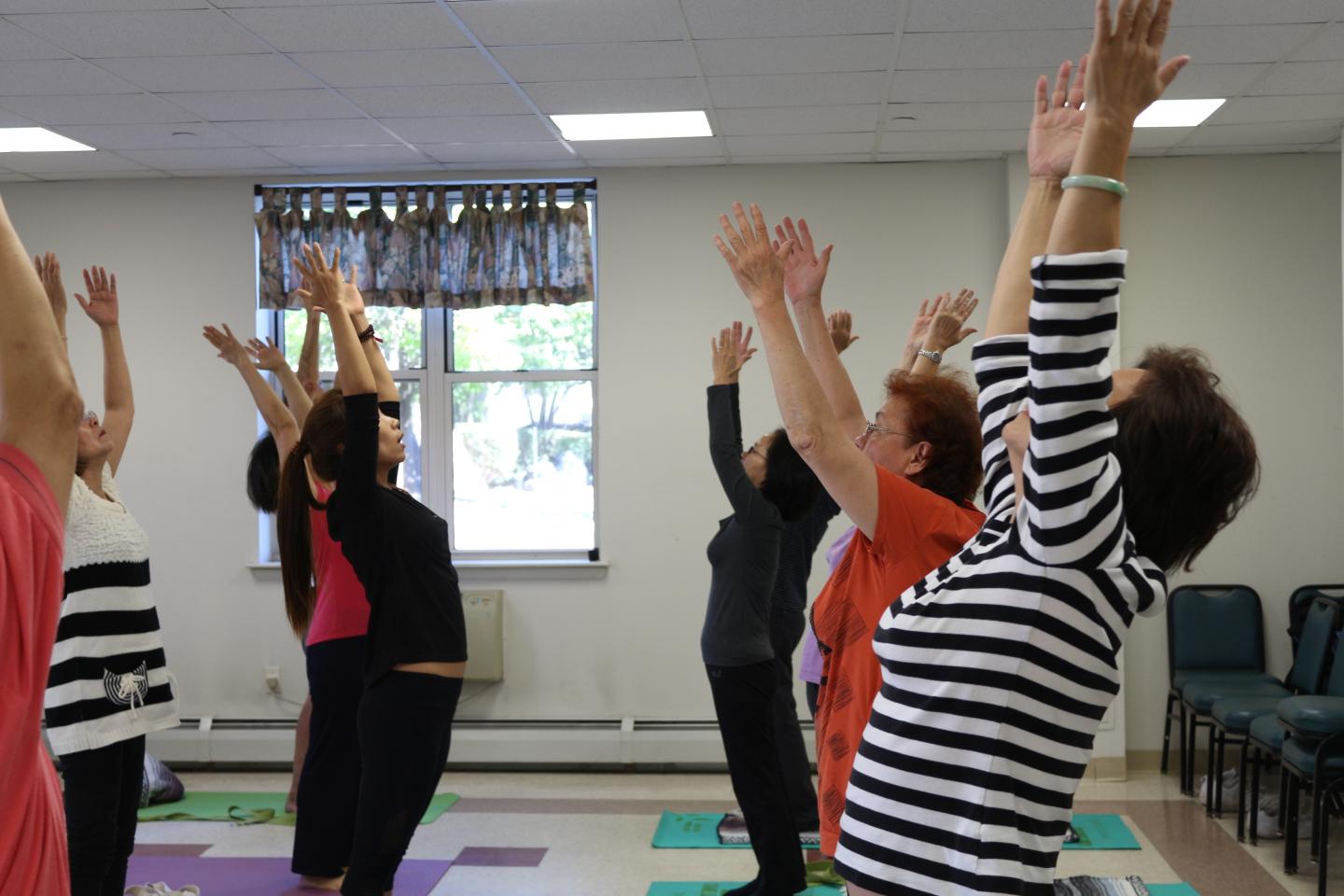 senior exercise class