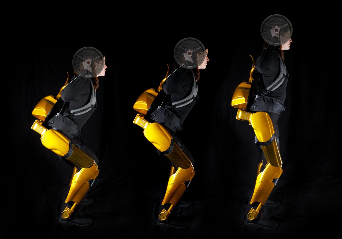 Lifting Weight with Exoskeleton