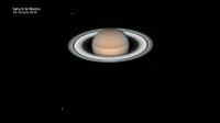 Timelapse View of Saturn and Moons