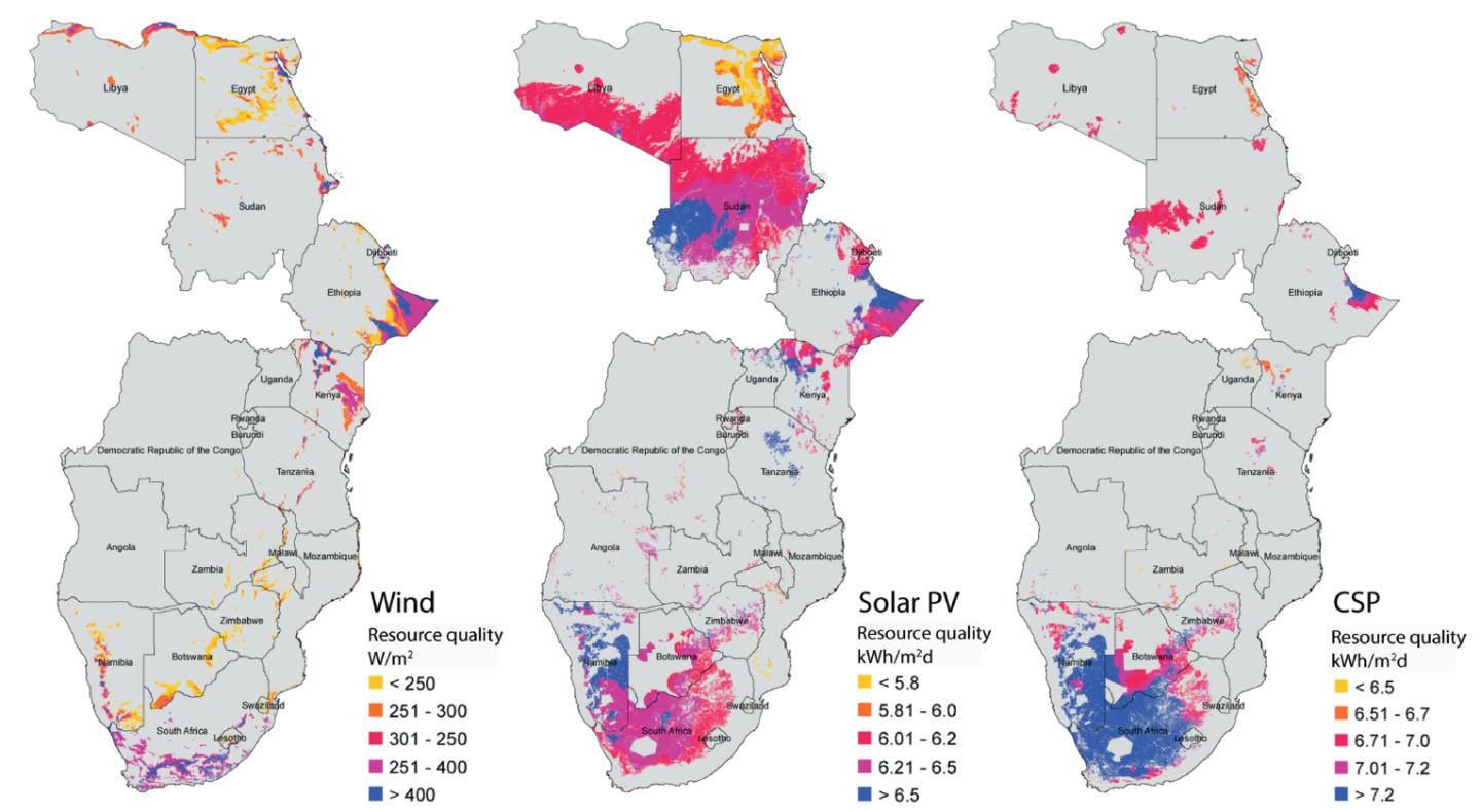 Renewable Energy Resources in Eastern and Southern Africa