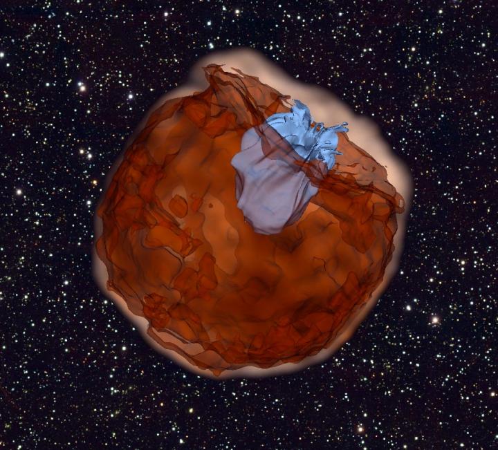 Simulation of a Type Ia supernova