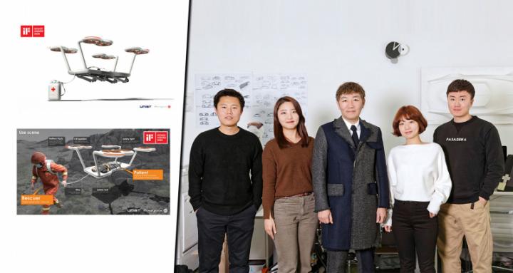 Professor Yunwoo Jeong and his design team