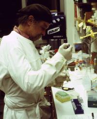 Joe Davis in MIT Laboratory