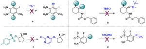 Four examples of single-step infeasible reactions