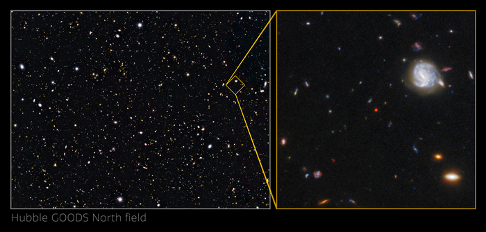 Crop of the GNz7q in the Hubble GOODS-North field