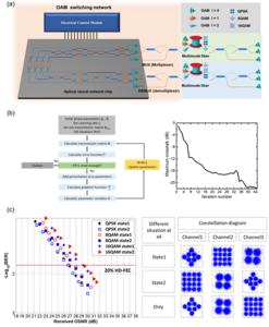 Figure | Working principle of the optical neural network chip for OAM mode switching.