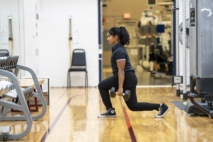 Woman exercising