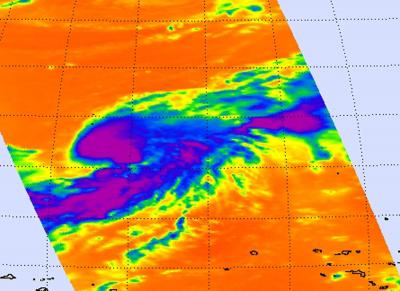 Infrared Image of Tropical Storm Sonca