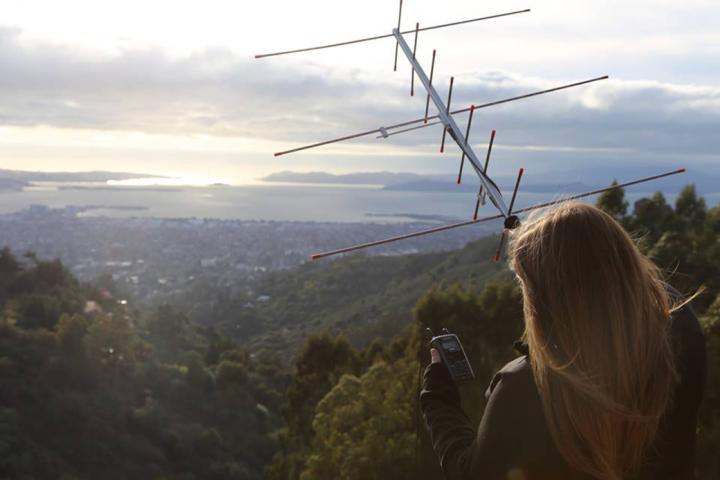 Girl with Radio Antenna